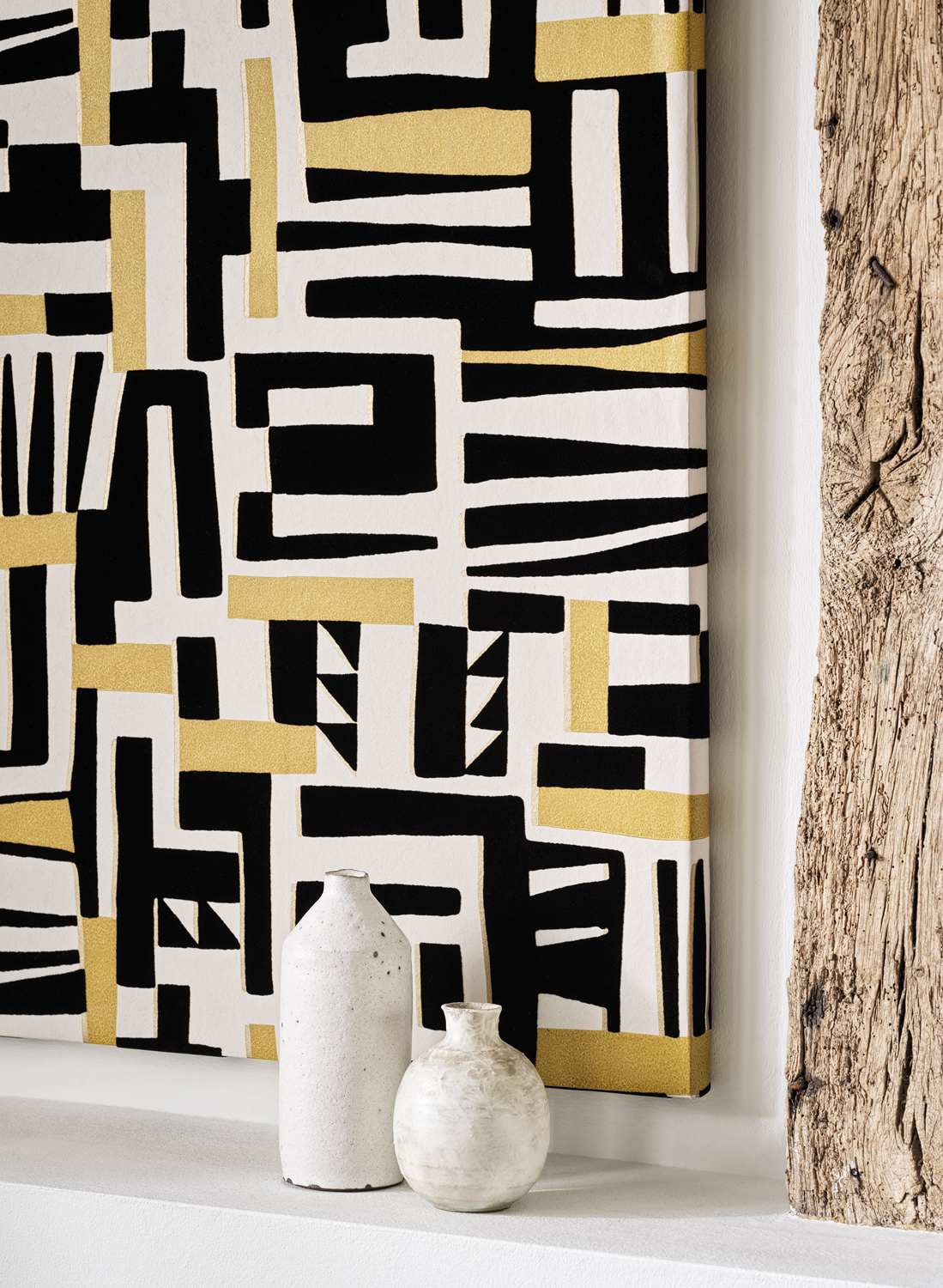 Tapete Zawaya - Black/ Ivory