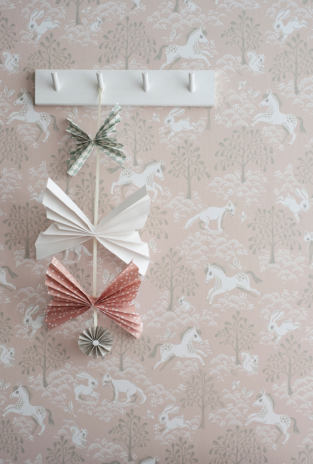 Tapete Fairytale Fox - Dusty Pink