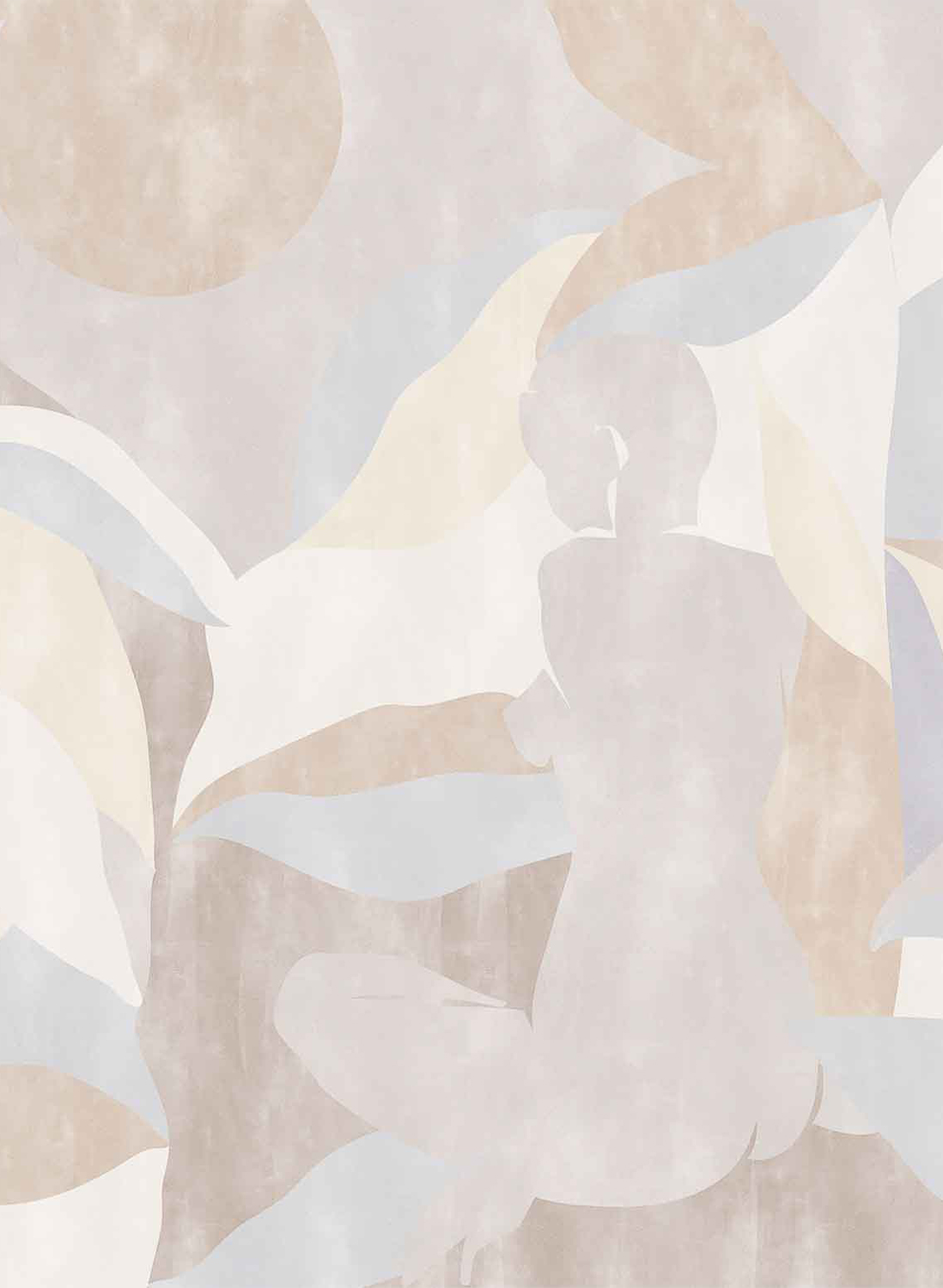 Wandbild Bahir Dar - Beige