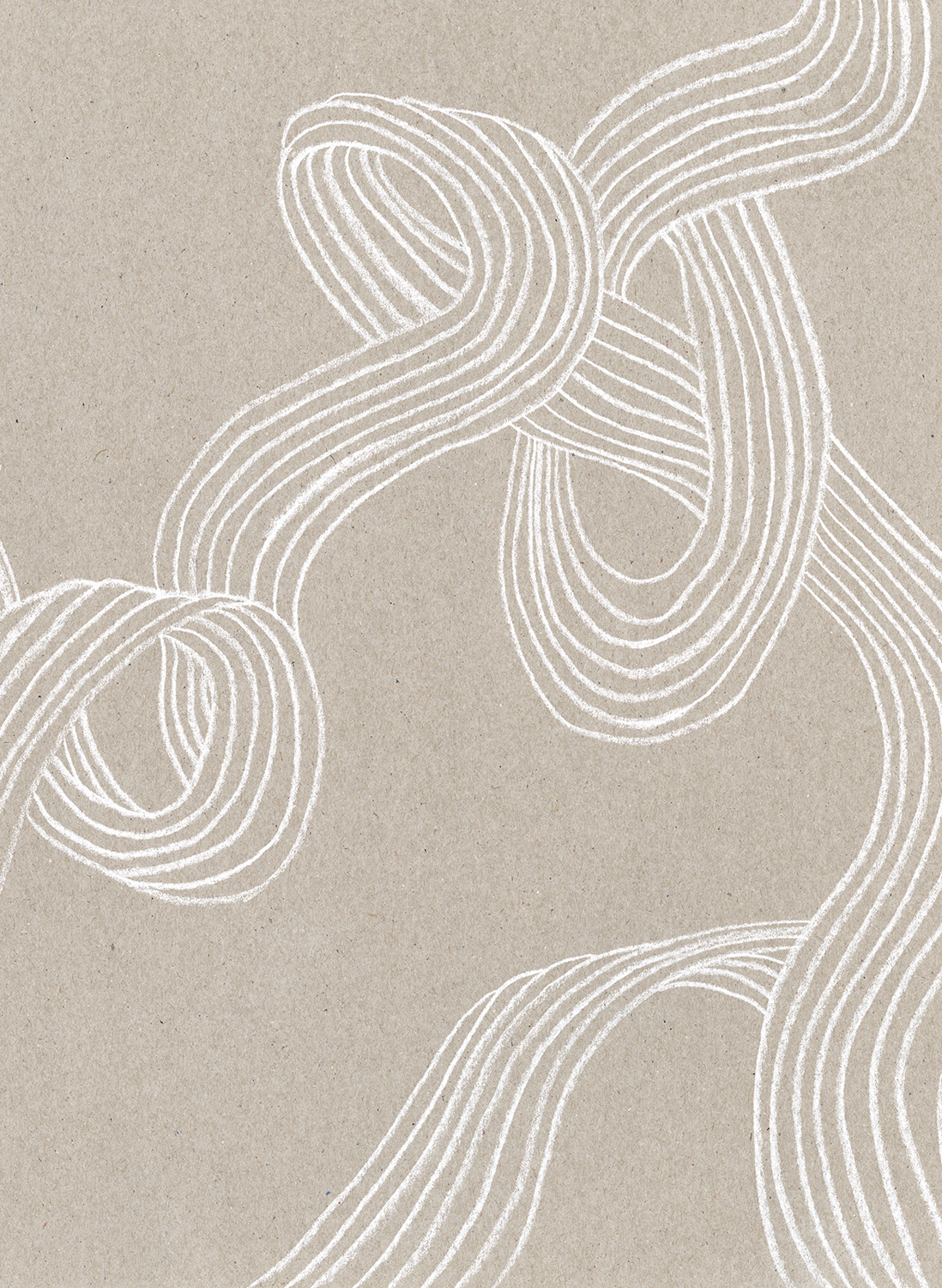Wandbild Stripes - Sand