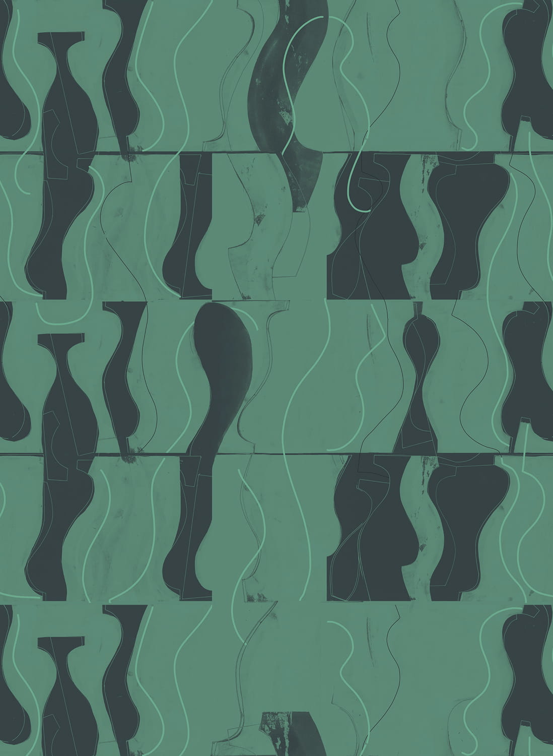 Wandbild Archeological - Malachite