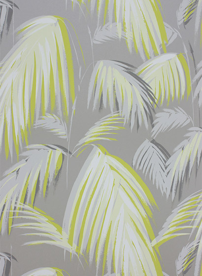Tapete Tropicana - Metallic Silver/ Lemon