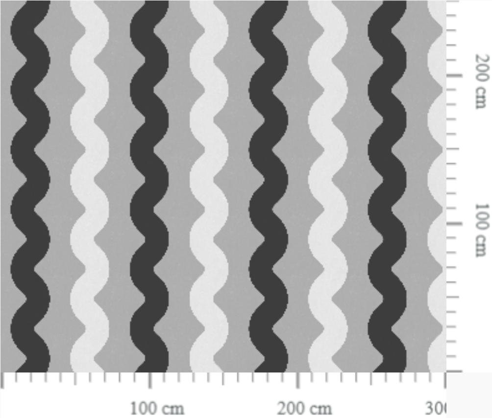 Wandbild Wobbly - Black/ White