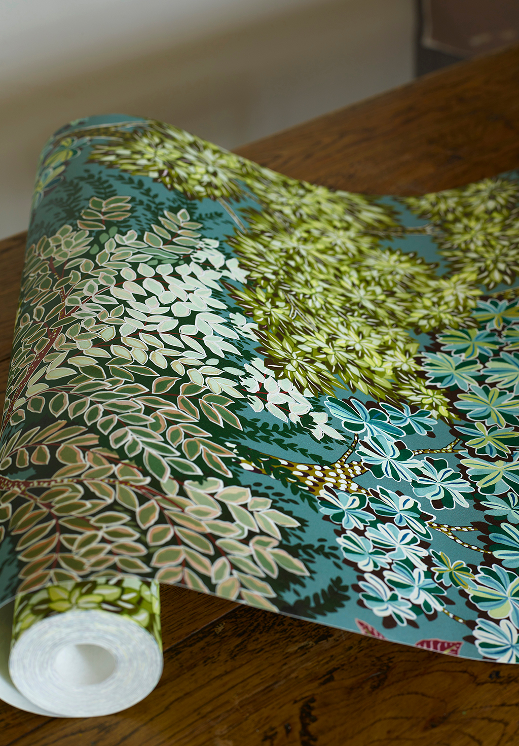 Tapete Broccoli Canopy - Celadon/ Olive/ Deep Red