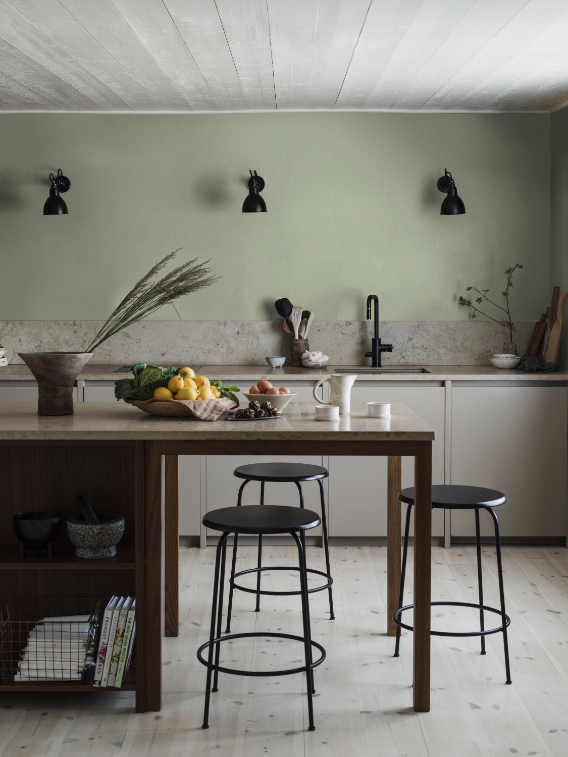 Tapete Linen - Flourishing Green