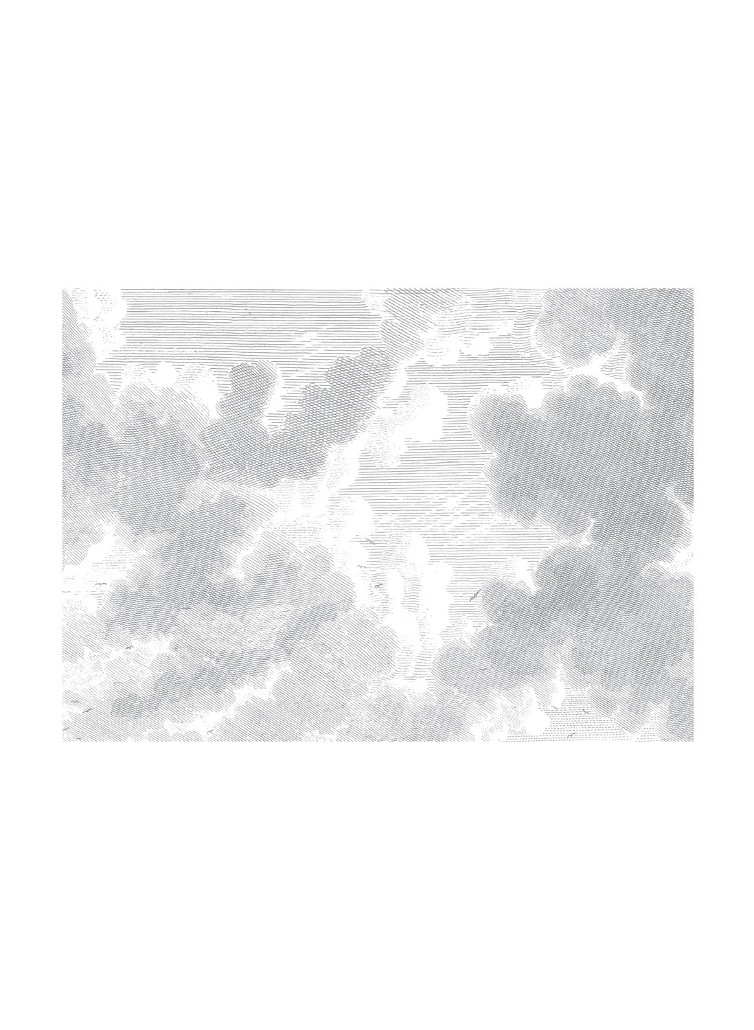 Wandbild Engraved Clouds 2 - XL