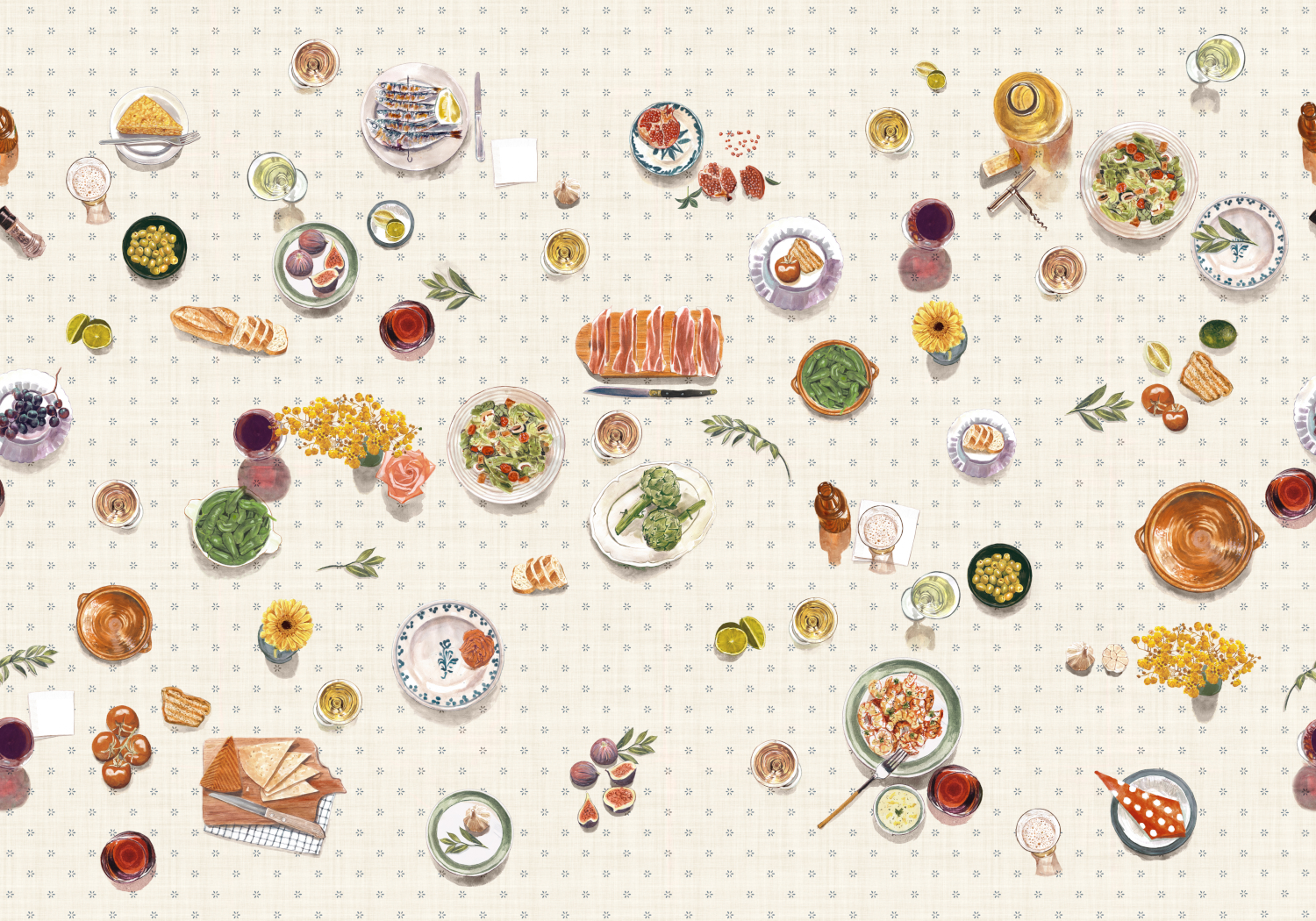 Wandbild Tapeo - Dots