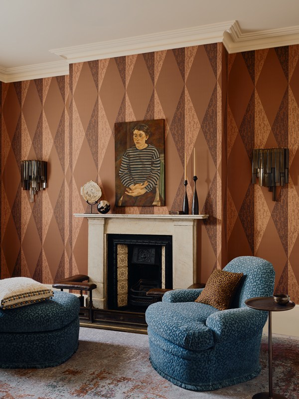 Wallpaper Angled Planes - Bronze