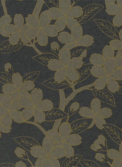 Tapete Camellia - Charcoal
