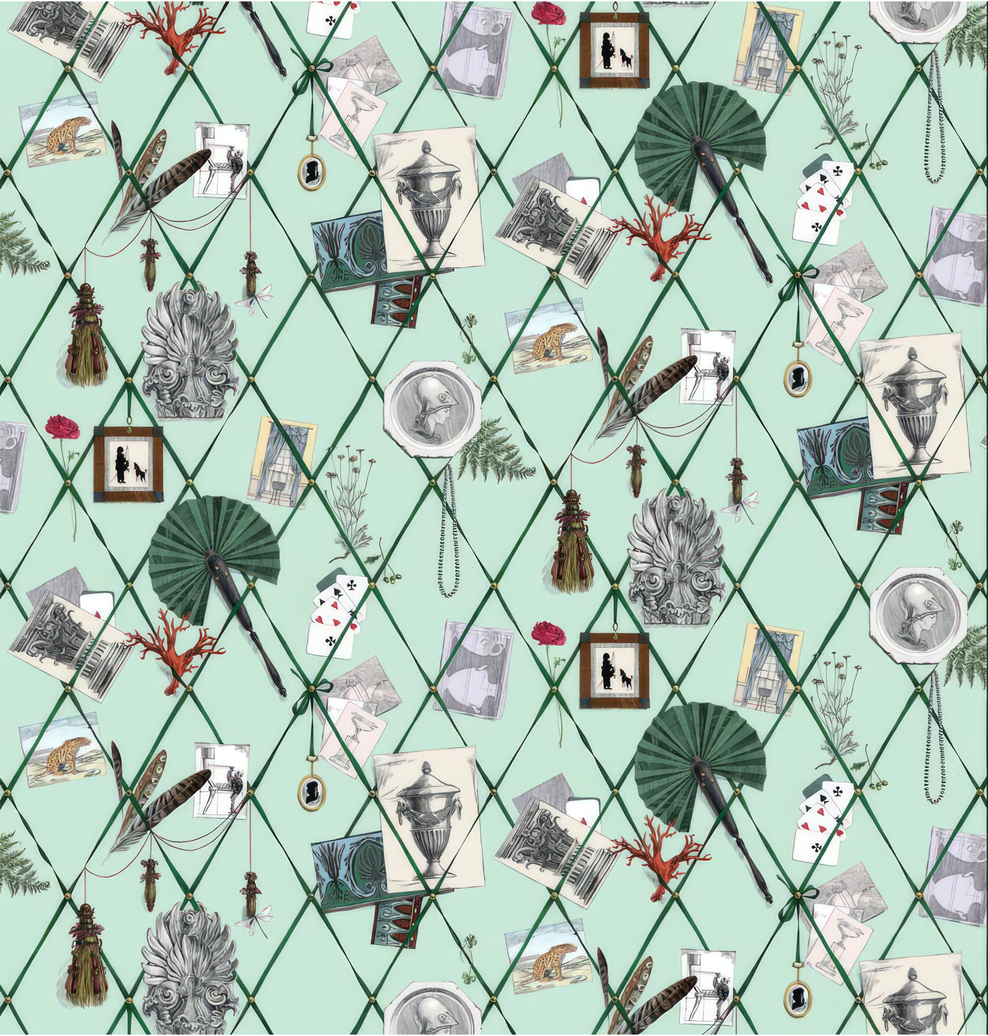 Tapete Mur des Souvenirs - Vert