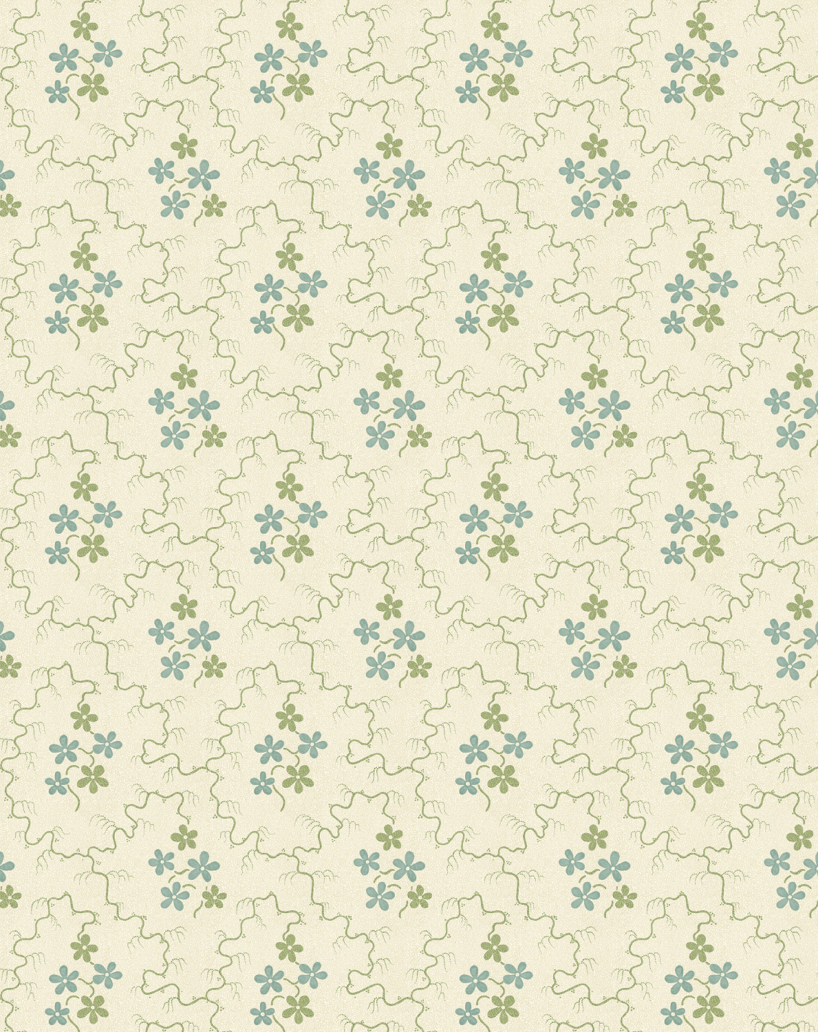 Tapete Posy - Green/ Aqua