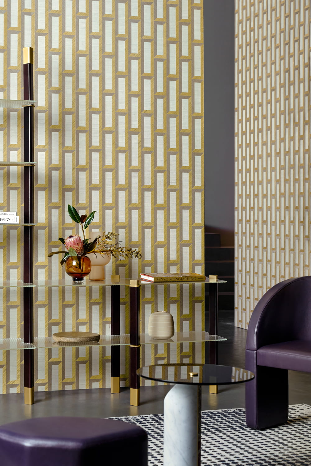 Tapete Biseau - Gold/ Beige