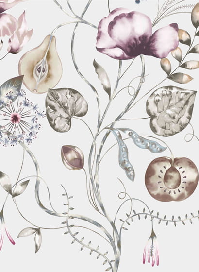 Wandbild Quintessence - Ochre/ Olive/ Heather