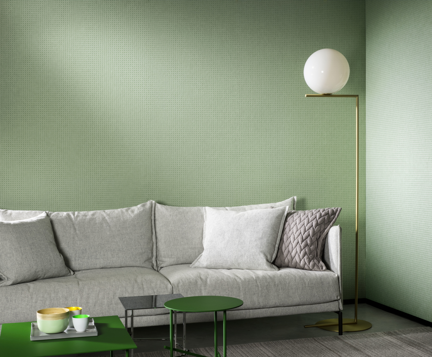 Tapete Dots - 31017 - Mild Grey Green