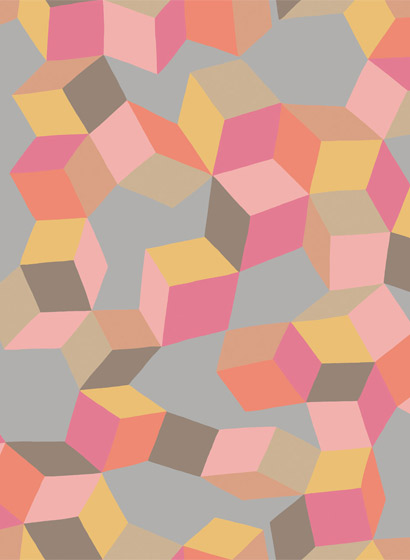 Tapete Puzzle - Pink & Orange