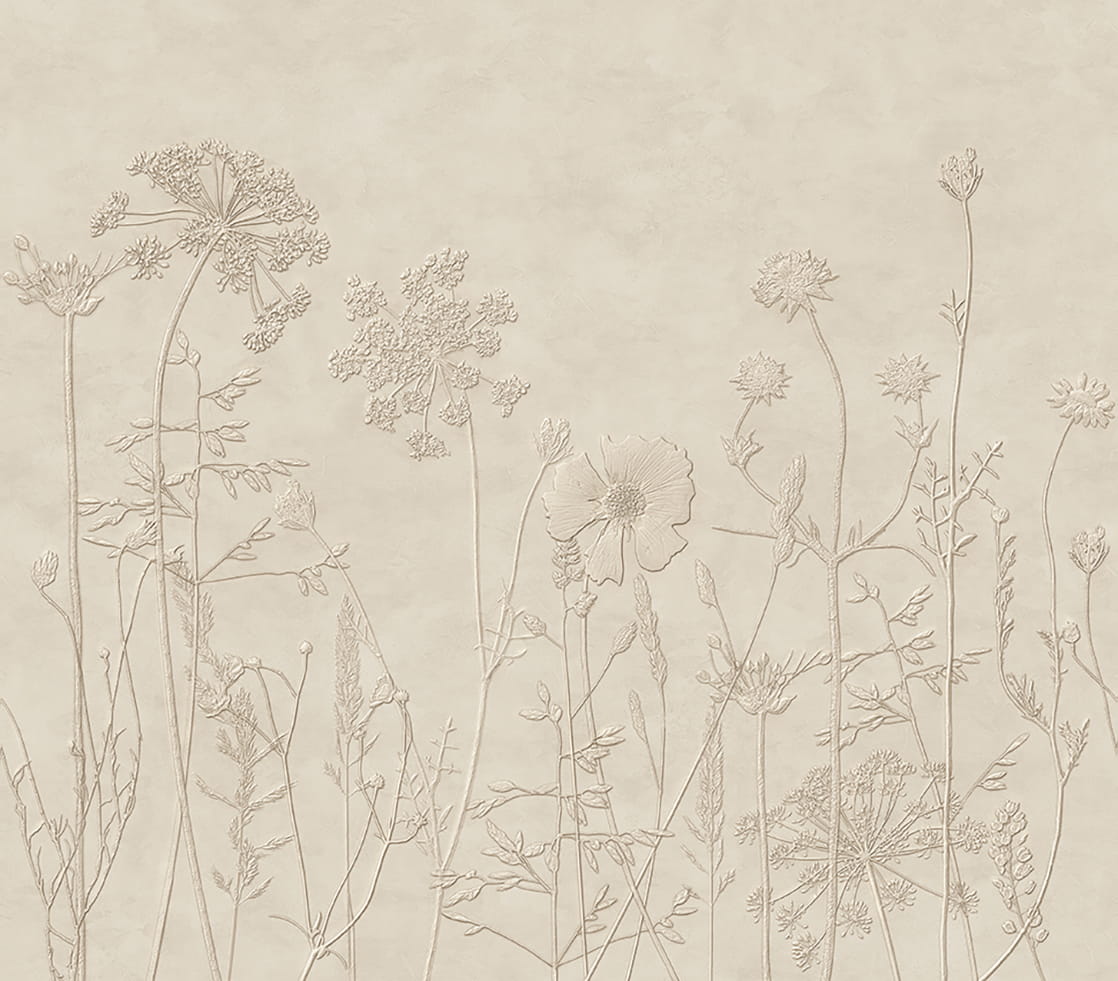 Wandbild Silhouette Flowers - 350701