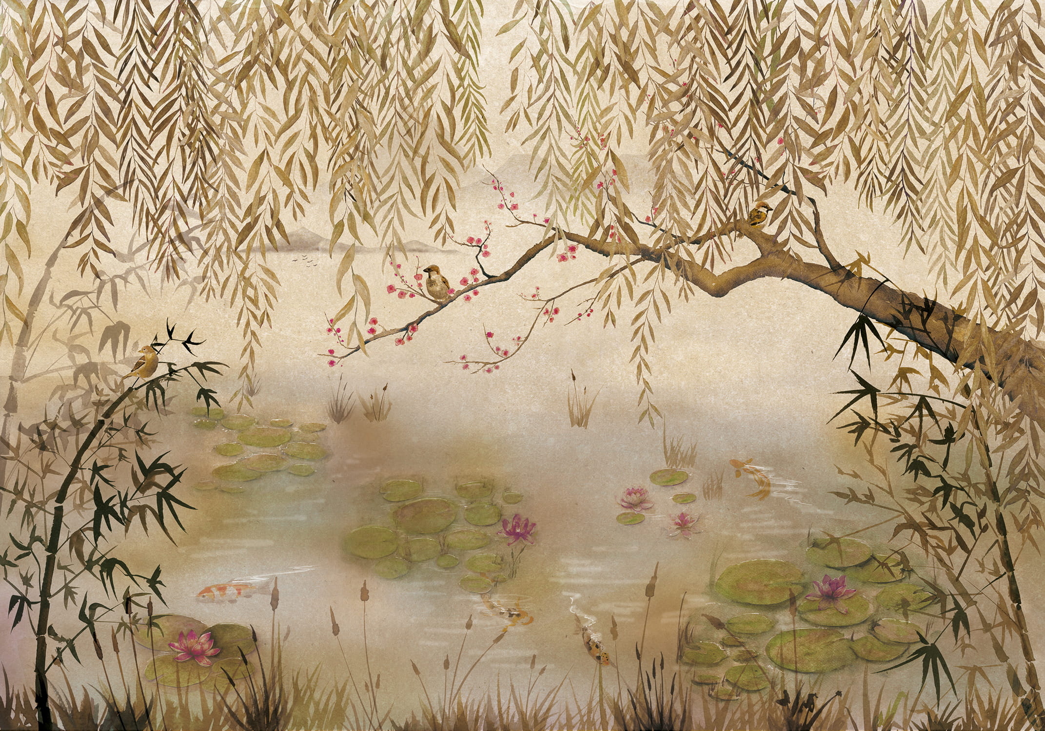 Wandbild Lotus - Clow