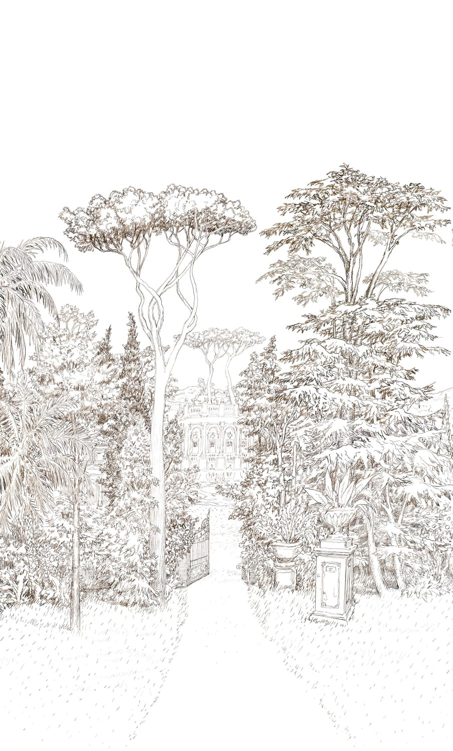 Mural Jardin Baroque - Panel B