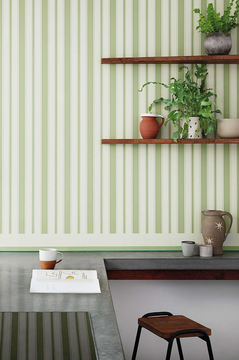 Tapete Jaspe Border - White/ Green & Emerald