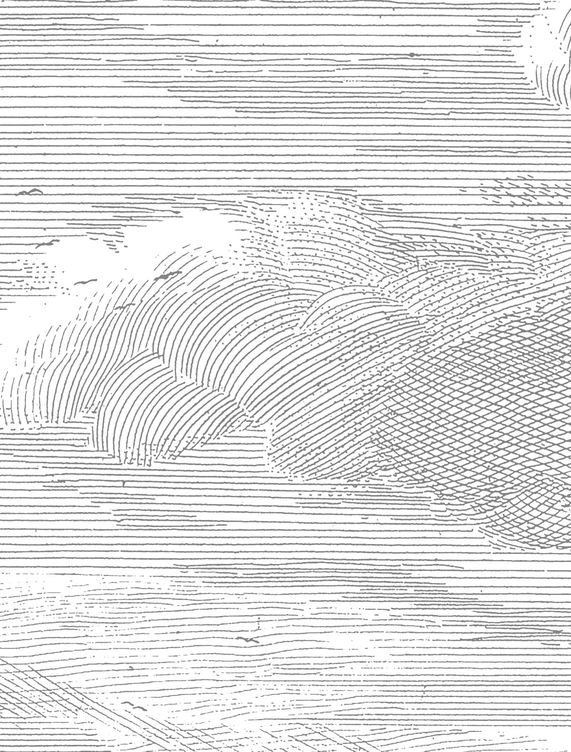 Wandbild Engraved Clouds 1 - XL