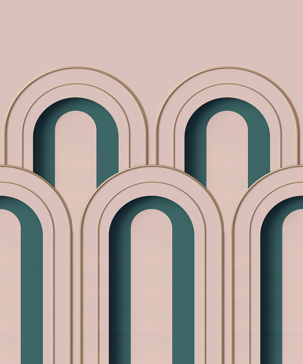 Wandbild Arch Deco - Pink