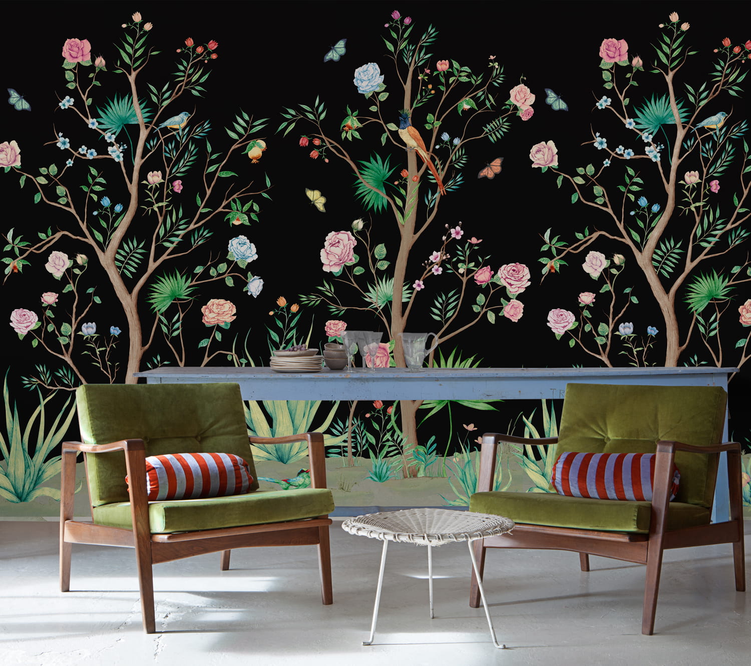 Wandbild Peonies - Coal