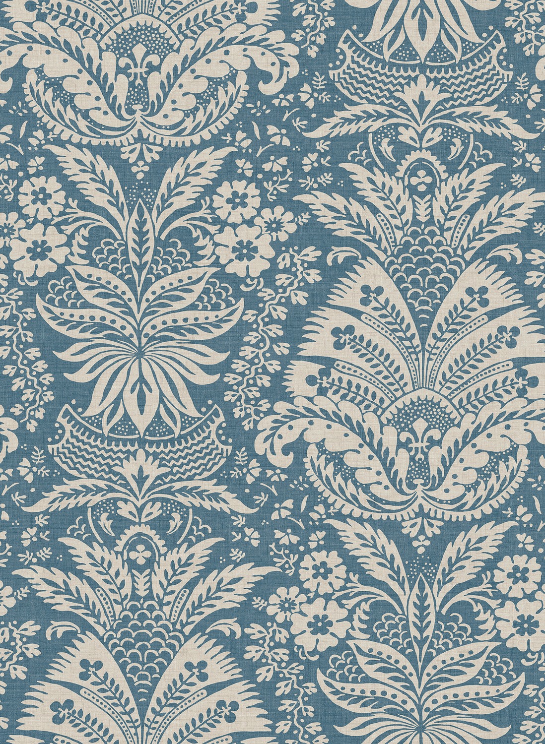 Tapete Bourton Damask - Aqua