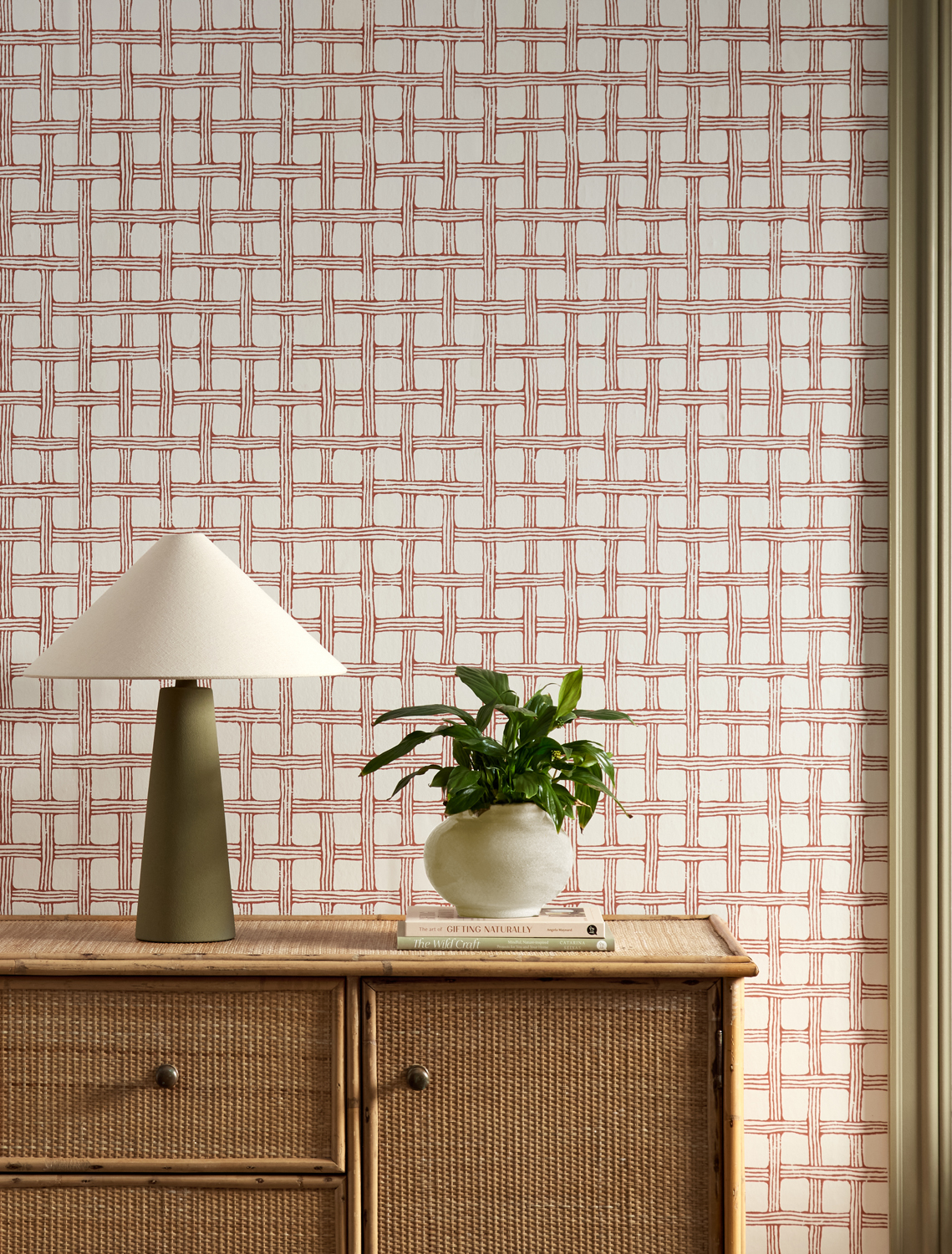 Tapete Fretwork - Ladybird Red