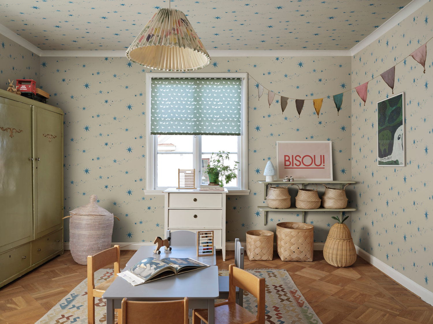 Wandbild Gillis - Blue