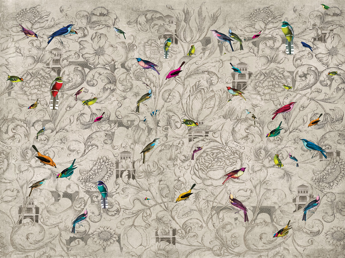 Wandbild Mural Kathmandu