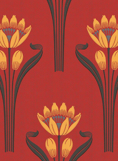 Tapete Tulipes - Rouge