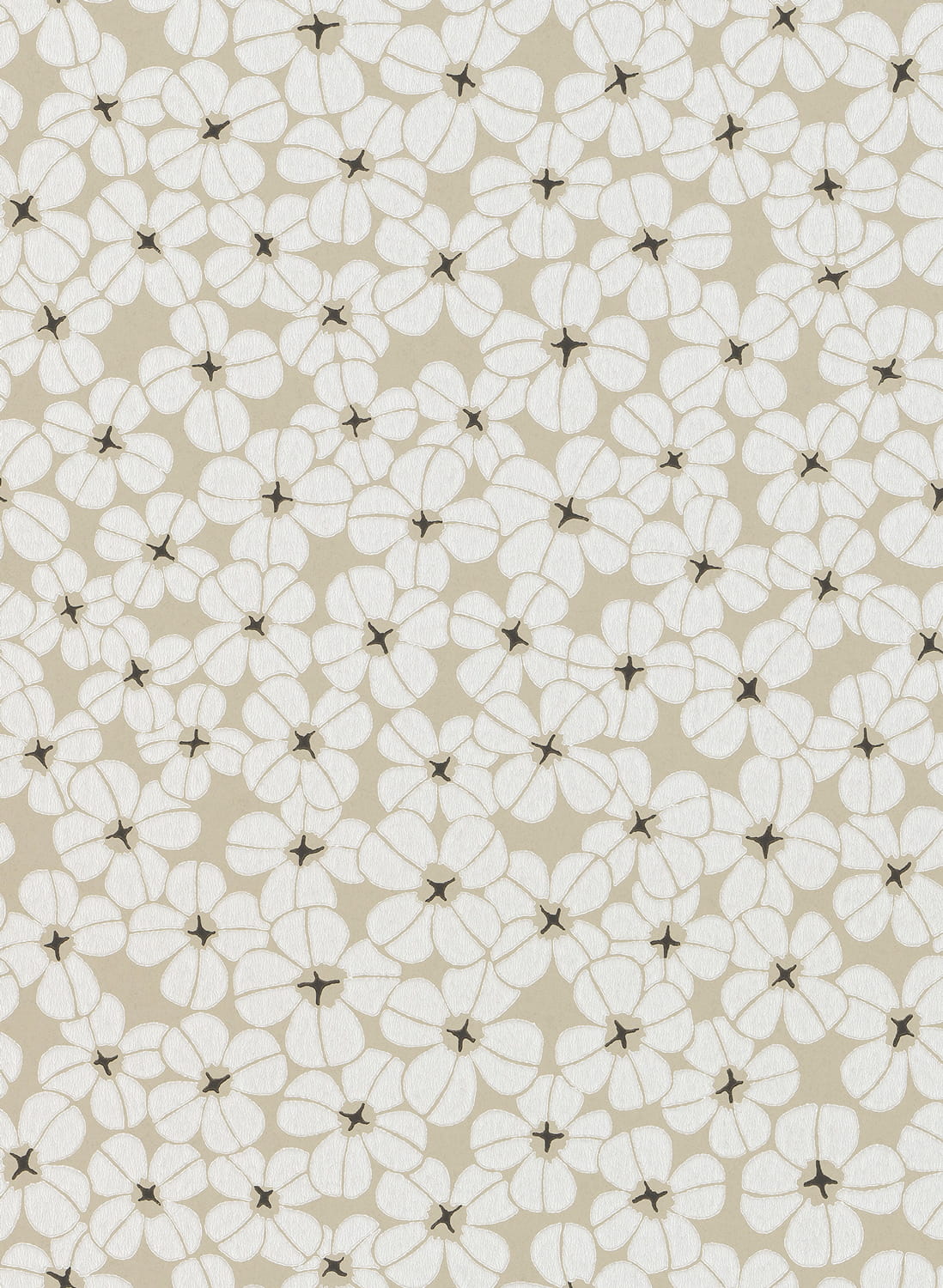 Tapete Flower Shower - Chalk White