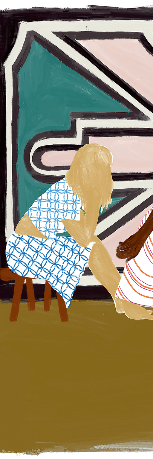 Wandbild Ndebele - Panel 8