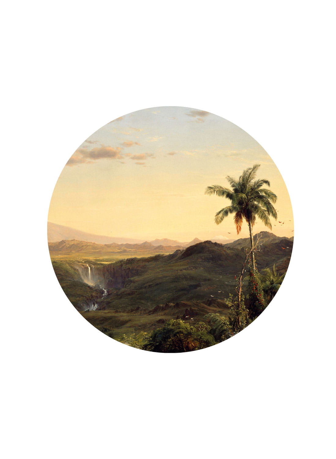 Wandbild Golden Age Landscapes 3 Circle - S - 1.425m