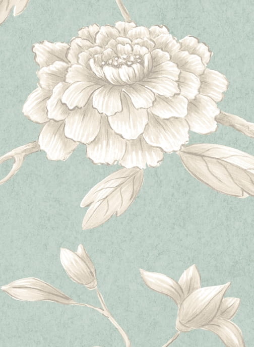 Tapete Jasper Peony - Green Glaze