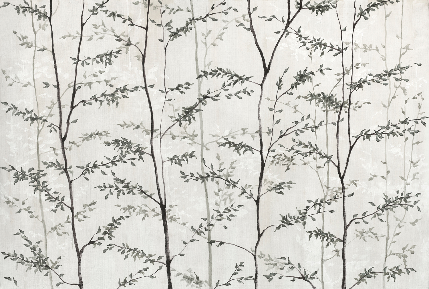 Wandbild Woods - Plata/Silver