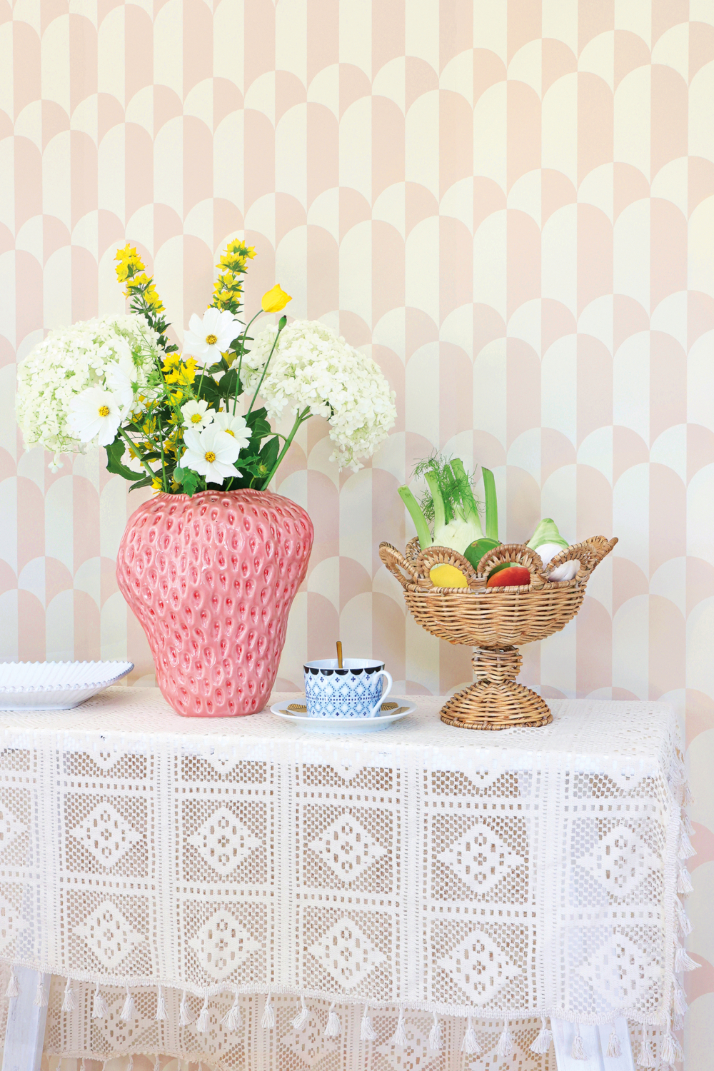 Tapete Whipped Cream - Blush Peach
