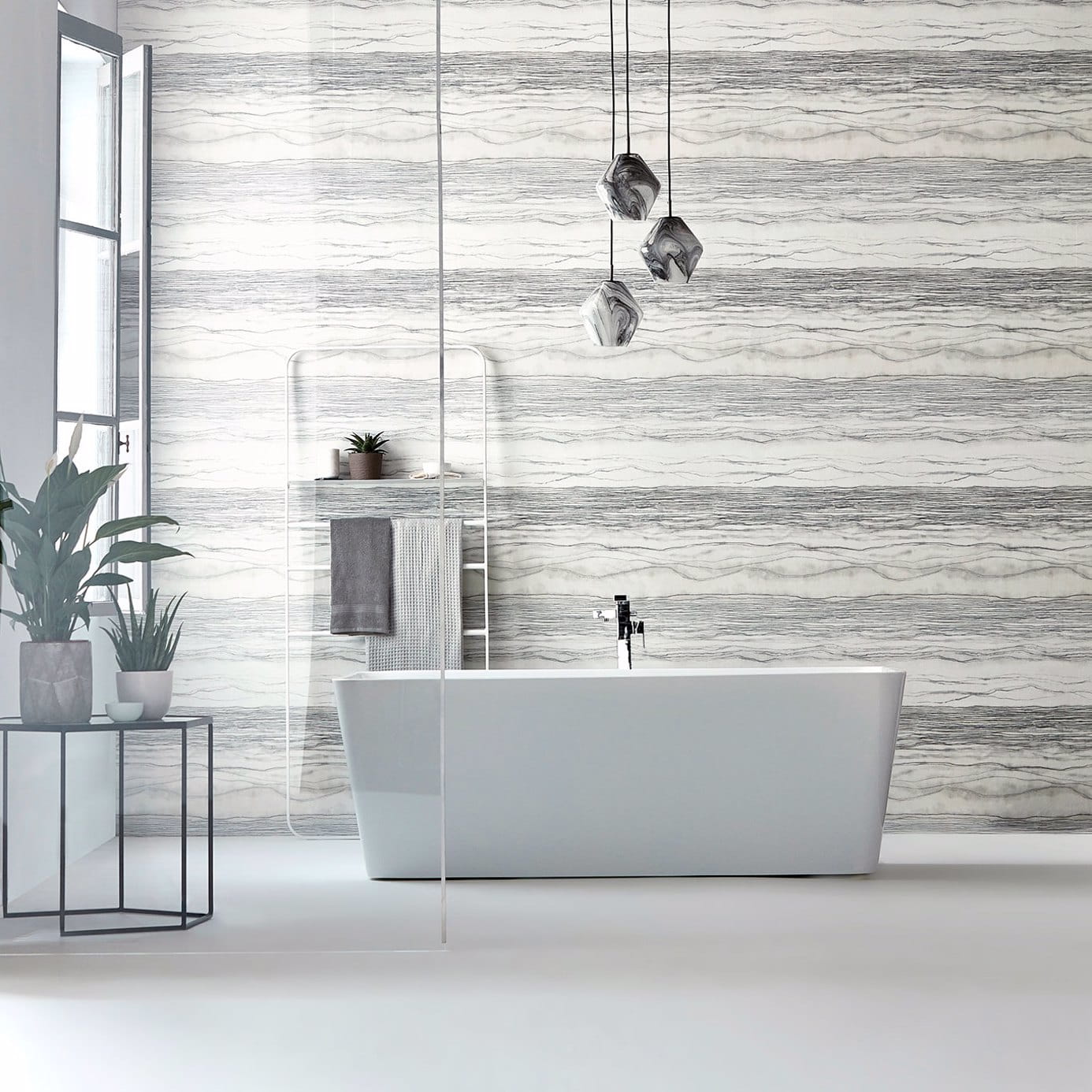 Tapete Metamorphic - Ash/ Carrara