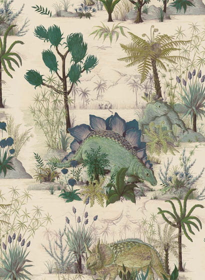 Wandbild Dinosauria - Ecru