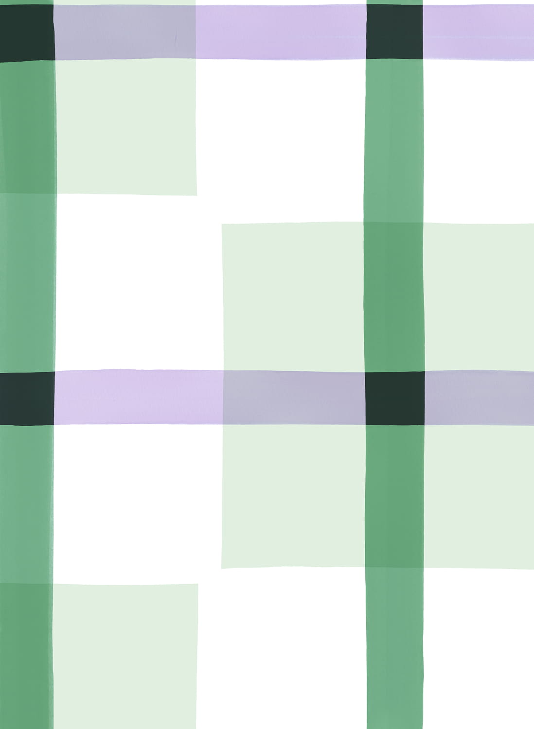 Wandbild Outside The Box - Green & Lilac