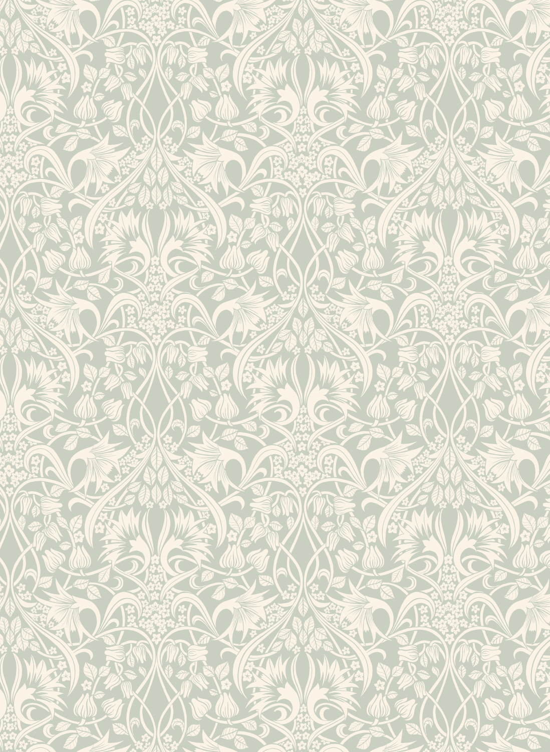 Tapete Fritillerie - Aqua