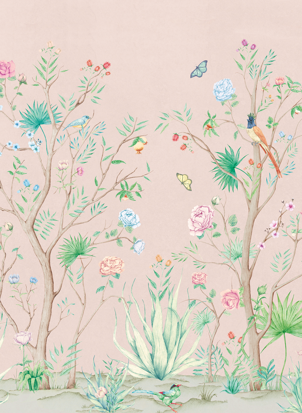 Wandbild Peonies - Rose