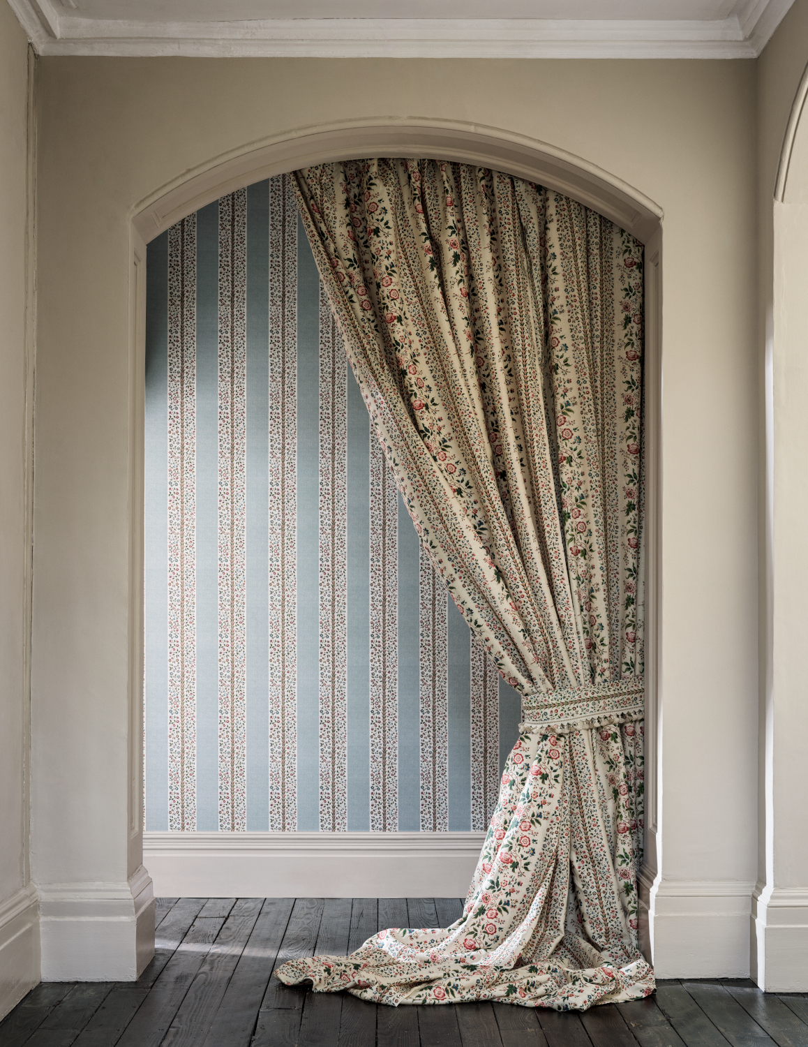 Tapete Pergola Stripe - Mineral Blue & Wisteria