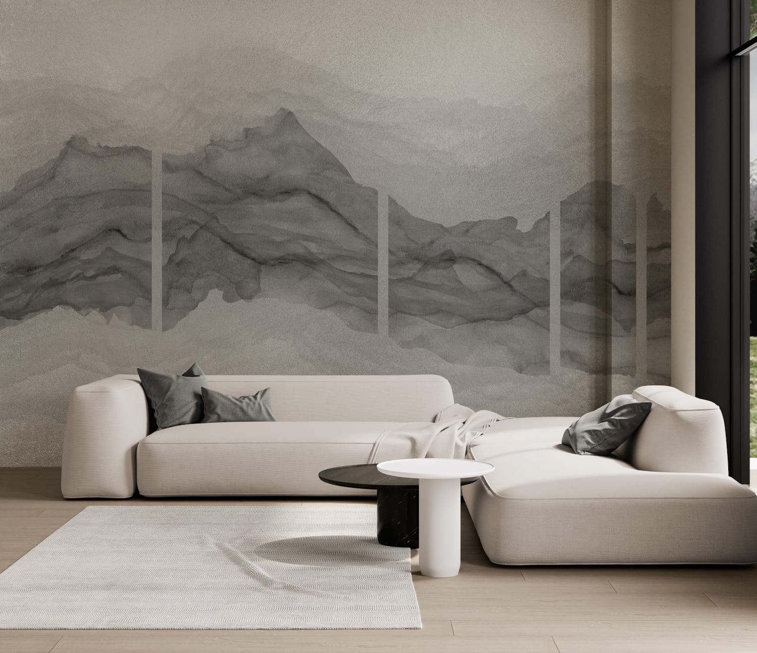 Wandbild Torn - Silver