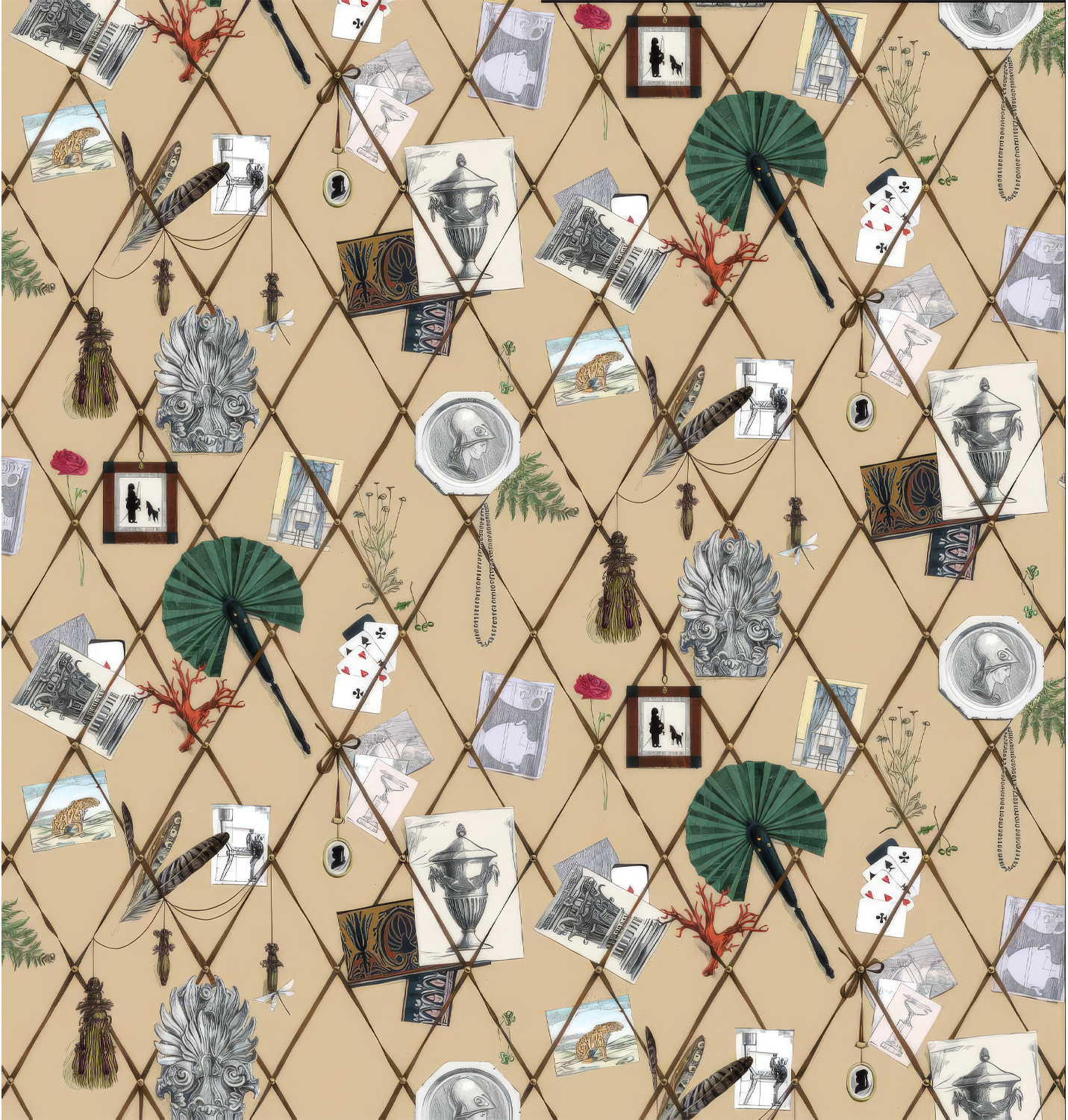 Tapete Mur des Souvenirs - Beige