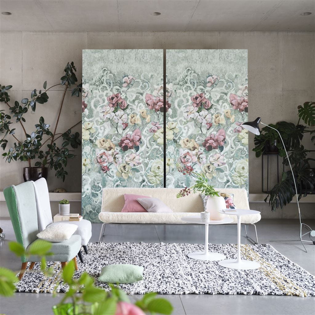 Tapete Tapestry Flower - Eau de Nil