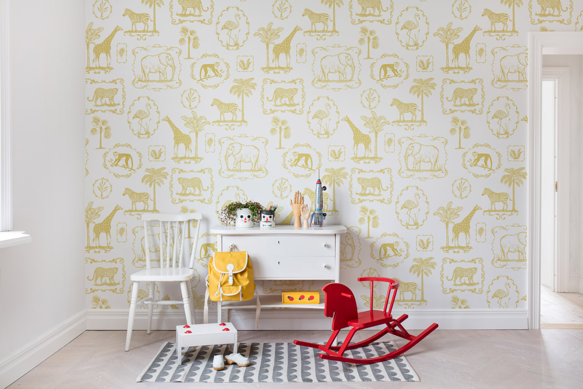 Wandbild Animal Party - Yellow