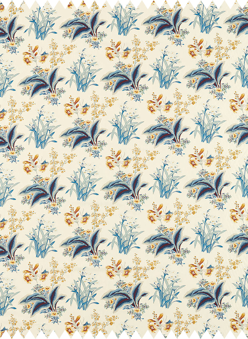Stoff Enys Garden - Indigo Primrose
