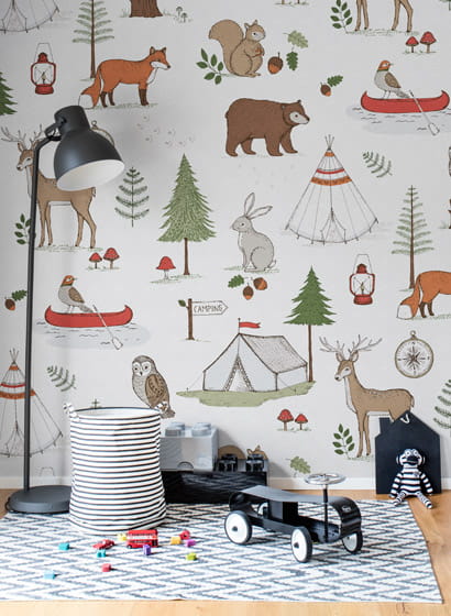 Wandbild Camping Trip