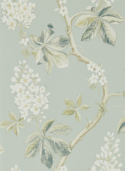 Tapete Chestnut Tree - Grey Blue/ Sage